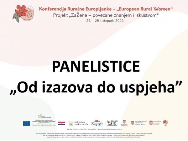 Panelistice panela “Od izazova do uspjeha” - “Ruralne Europljanke - European Rural Women”